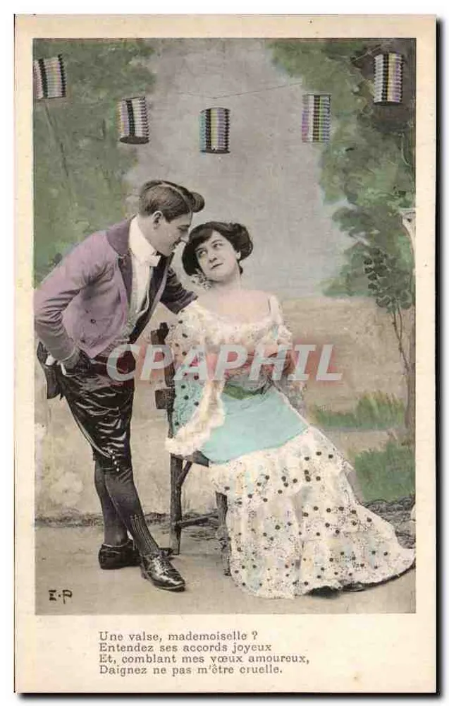 Junges Paar in Liebe — romantische Szene — E.P. (Verlag) - Vorderseite