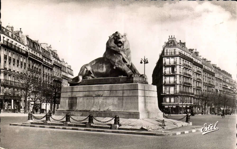 The Lion of Belfort — Place de la Défense Nationale — Publisher Estel - Front
