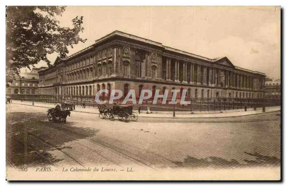 Paris — A Colunata do Louvre — LL. n° 305 - Frente