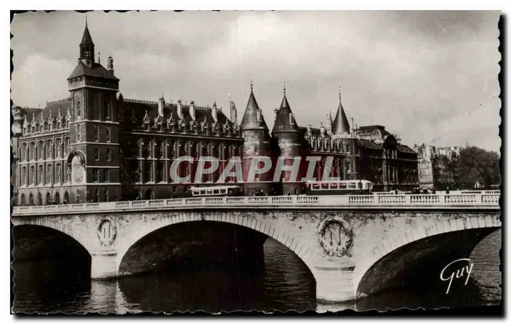 Palácio de Justiça e a Conciergerie — XIV s. — Ed. d'Art GUY, Paris - Frente