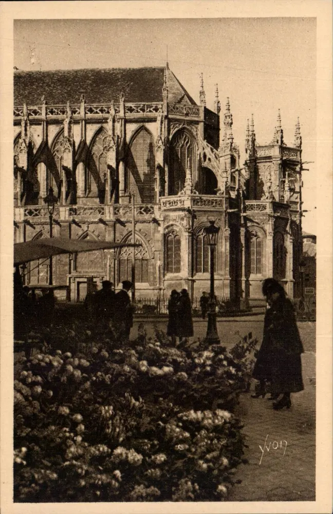 Caen — Mercado de flores, Praça São Pedro — Edição de Arte YVOIN, n°27 - Frente