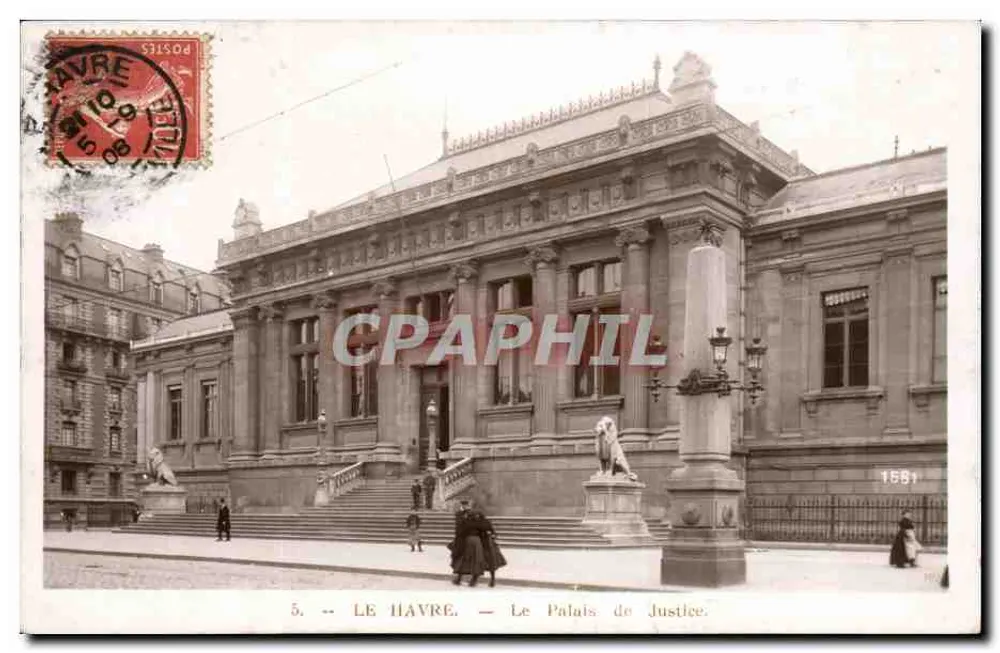 Le Havre — Il Palazzo di Giustizia — editore 'Le Havre' n° 1561 - Recto