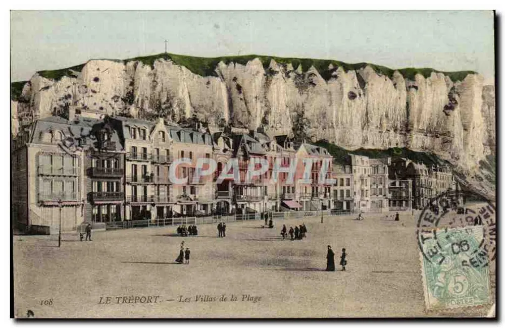 Le Tréport — Las Villas de la Playa — Editor: C. P. A. (n° 108) - Anverso