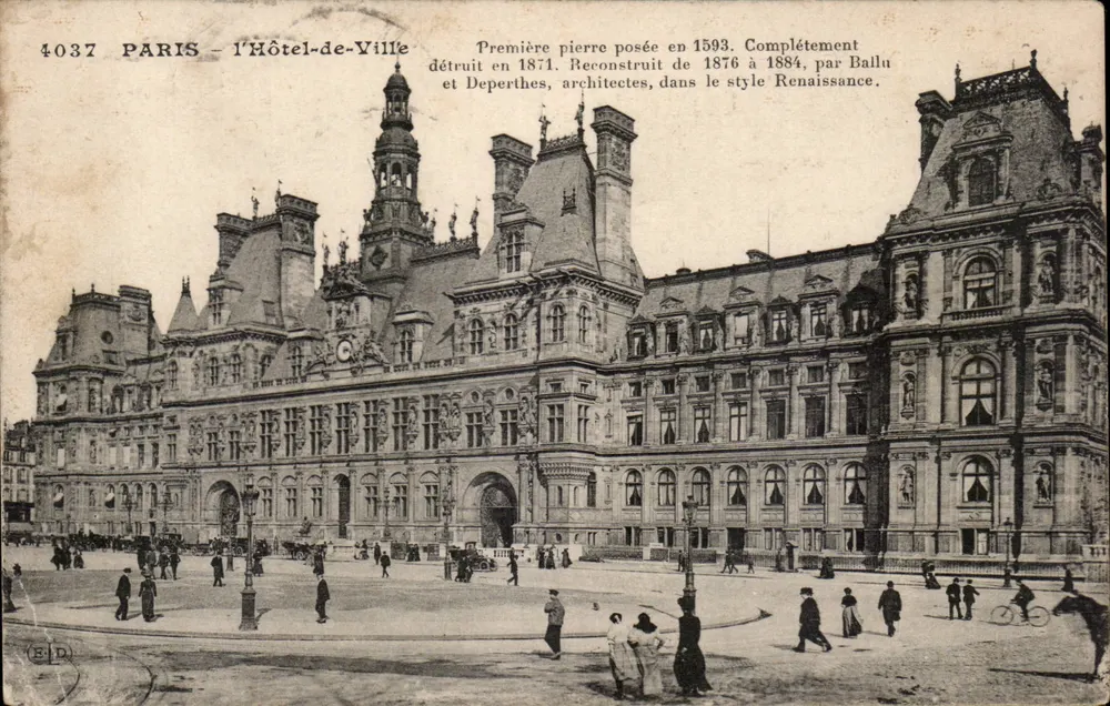Paris — O Hôtel-de-Ville — Editor EID, n° 4037 - Frente