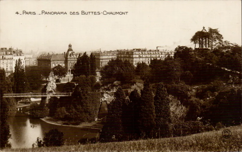 Paris — Panorama das Buttes-Chaumont — PC 46 - Frente