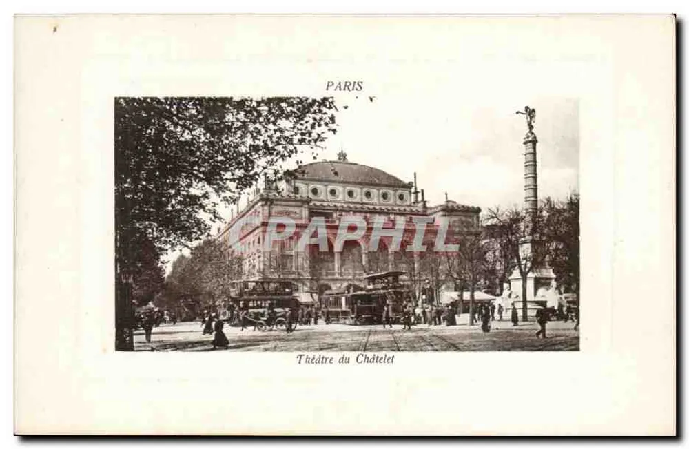 Teatro do Châtelet — Paris — Edição 'UNIC' PARIS-DOCUMENTS - Frente