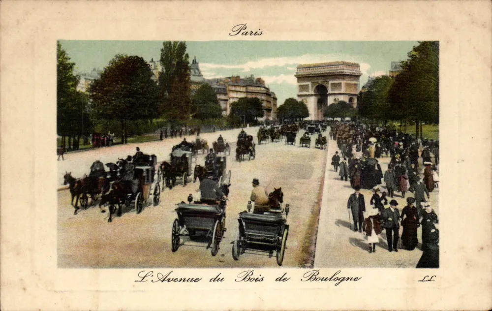 Die Avenue des Bois de Boulogne — Paris — L.L. - Vorderseite