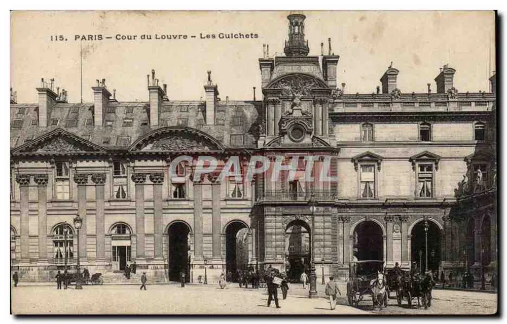 Paris — Cour do Louvre — Les Gulchets — n° 115 - Frente
