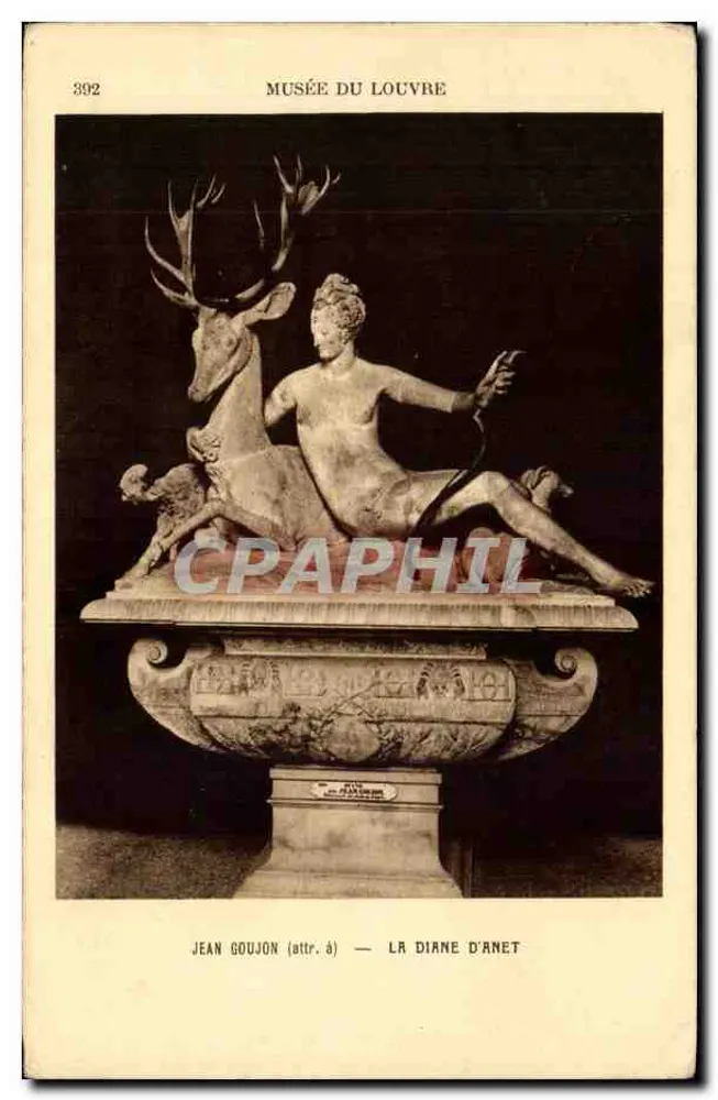 La Diane d'Arnet — Musée du Louvre — Jean Goujon (attr.) — n° 392 - Recto