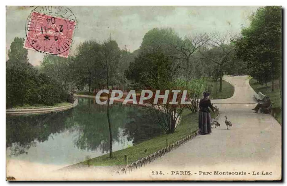 Paris - Parc Montsouris - O Lago — n° 234 - Frente