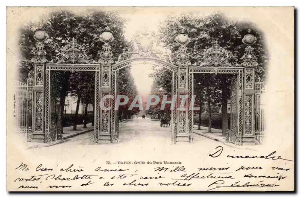 Paris — Grade do Parc Monceau — E. La Halle, n°78 - Frente