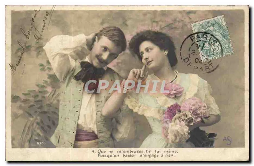 Junges Paar — romantische Szene — RPL, n°4 - Vorderseite