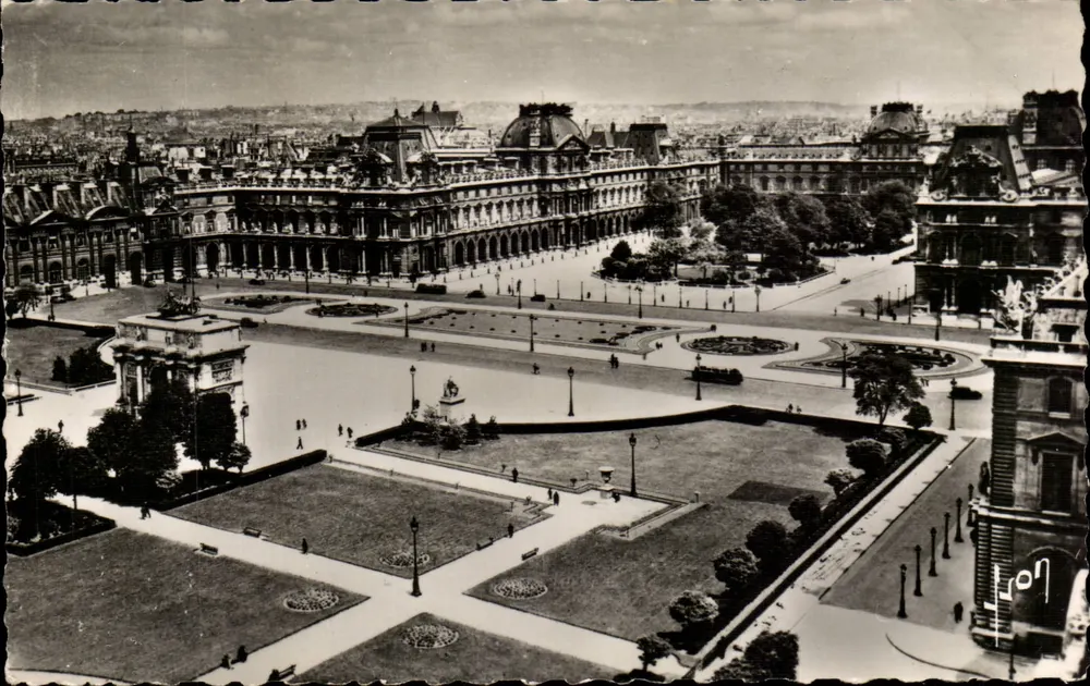 Place du Carrousel — vista panorâmica — Editions d'Art Française, B. 27 - Frente