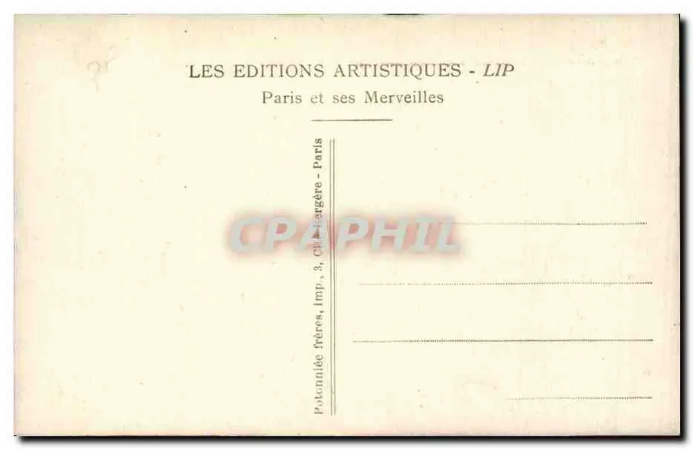 Paris — Notre-Dame, der Parvis und die Seine — LES ÉDITIONS ARTISTIQUES - LIP - Rückseite