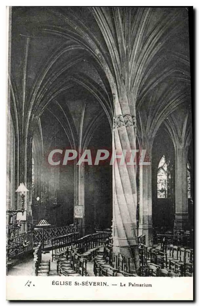 Igreja de Saint-Séverin — Le Palmarium - Frente