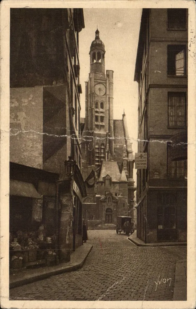 Iglesia de San Eustache — París — Edición de Arte YVON, n° 212 - Anverso