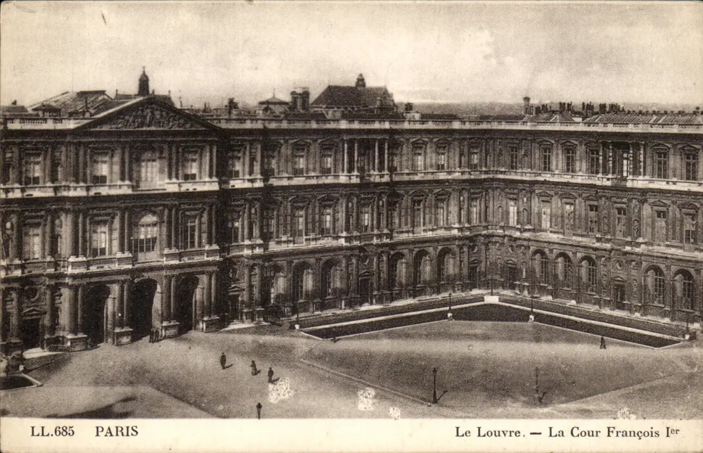 Das Louvre — La Cour François Ier — LL.685, Paris - Vorderseite