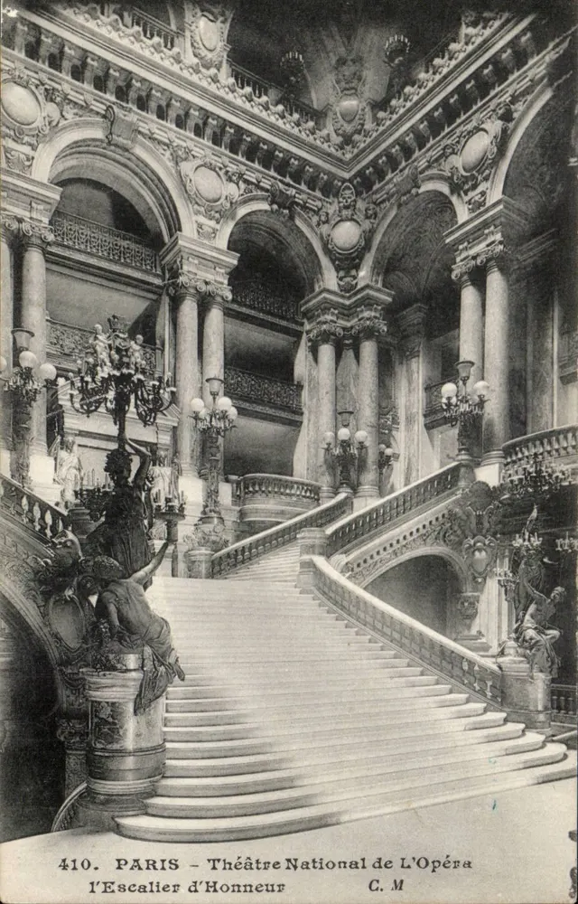 Paris - Nationaltheater der Oper - Die Ehrenstiege — C.M. n°410 - Vorderseite