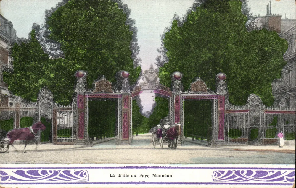 A Grade do Parc Monceau — Paris — edição não identificada - Frente