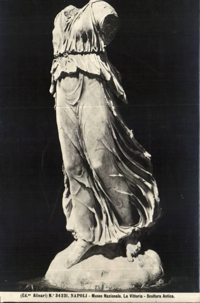 Statue der Siegesgöttin — Nationalmuseum — Ed. Alinari Nr. 34231 - Vorderseite