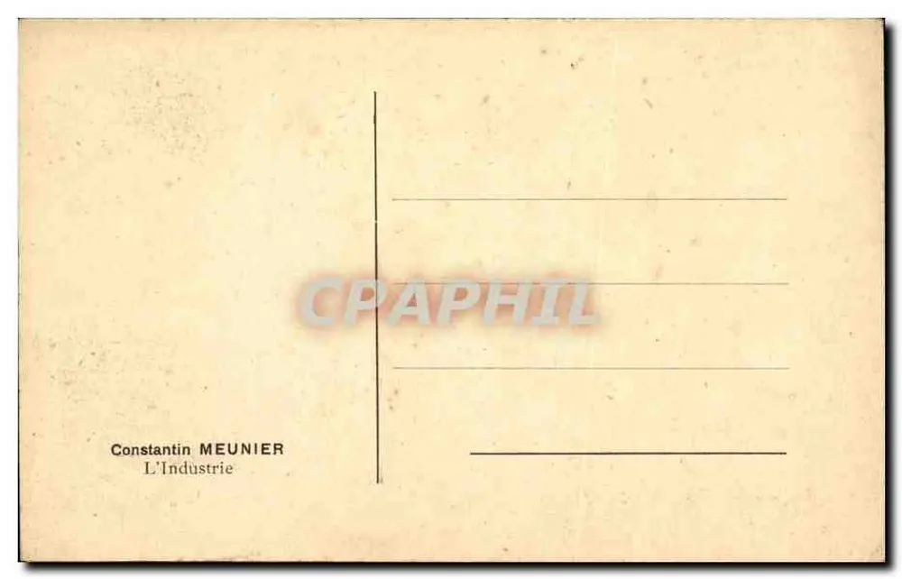 La Forge — Constantin Meunier — A Indústria - Verso