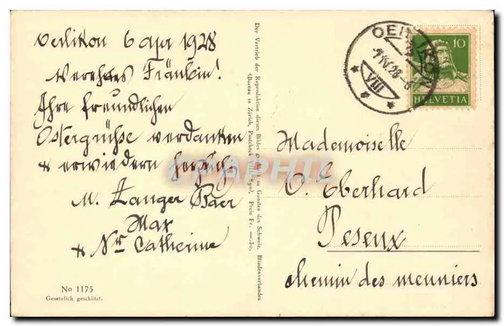 Johannes auf Pathmos — Ernst Stöckelberg — Nr. 1175 - Rückseite