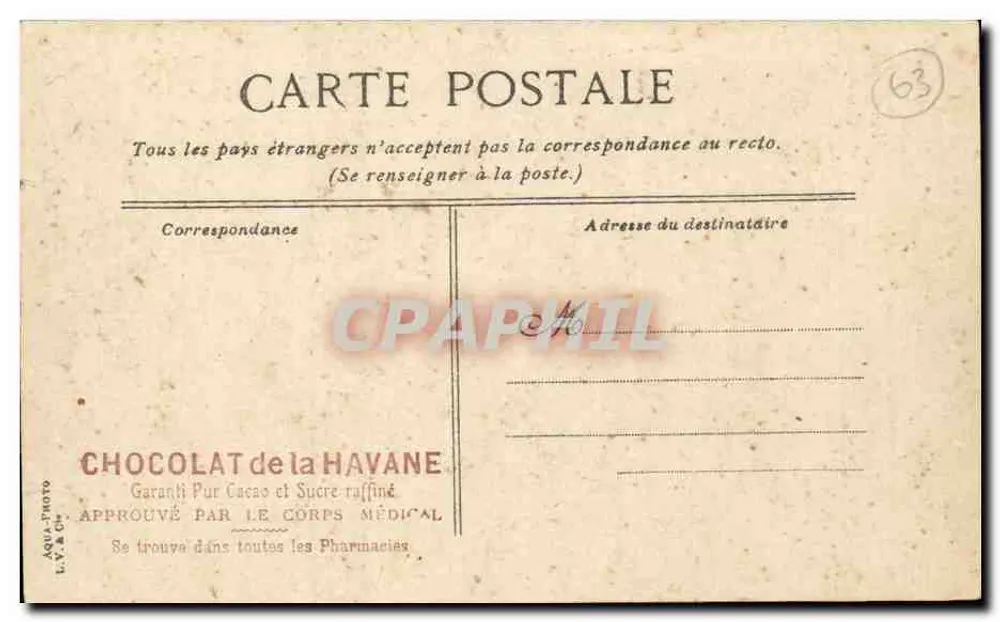 Châtel-Guyon — Die Läden am Park — L.V. & Cie - Rückseite