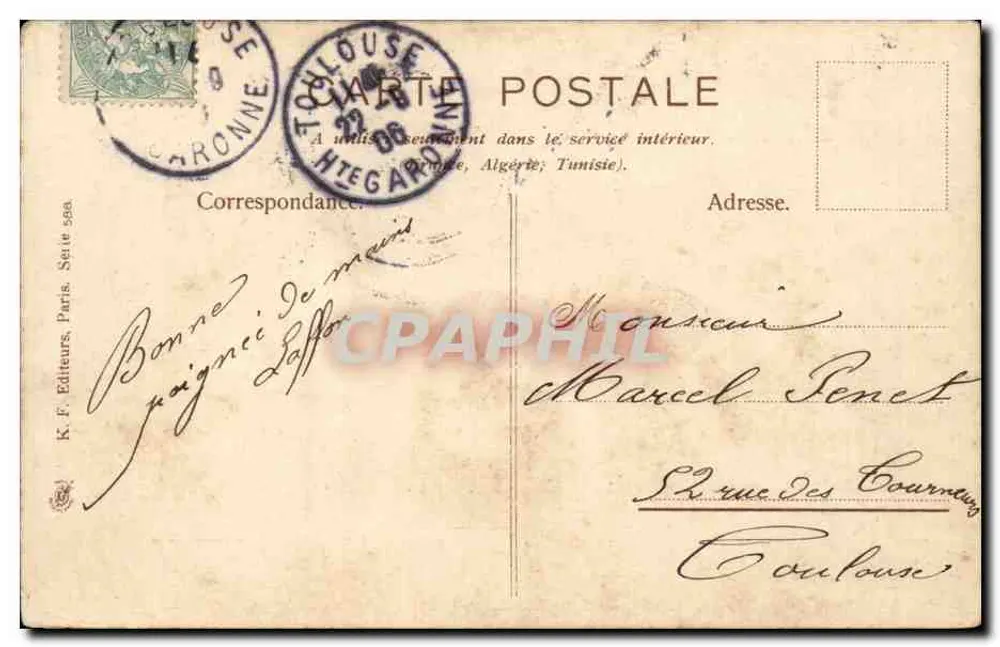 Scena żniw — K. F. Éditeurs, Paryż — n° 55a - Rewers
