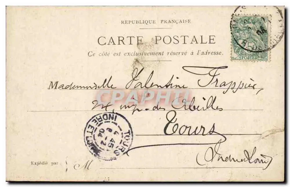 Paris — Le Pont Marie, Ile Saint-Louis — éditeur V. Deneuville - Rückseite