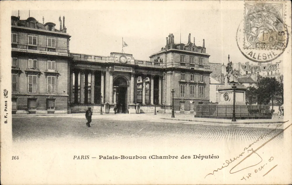 PARIS — Palácio Bourbon (Câmara dos Deputados) — B.F. Paris, n°164 - Frente