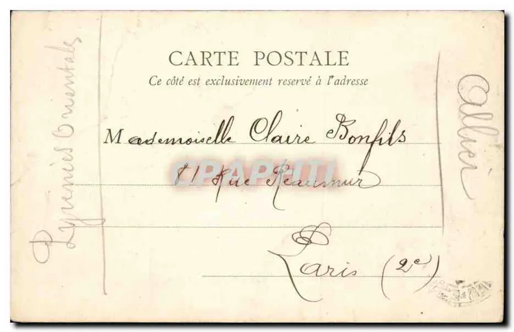 PARIS — O Louvre — A Colunata — B.F., Paris - Verso