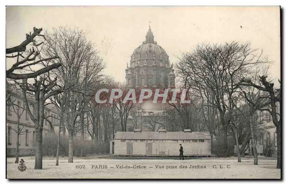 Paris - Val-de-Grâce — Ansicht aus den Gärten — C. L. C. n° 602 - Vorderseite