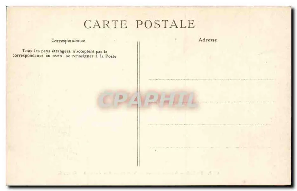 Paris - Val-de-Grâce — Ansicht aus den Gärten — C. L. C. n° 602 - Rückseite