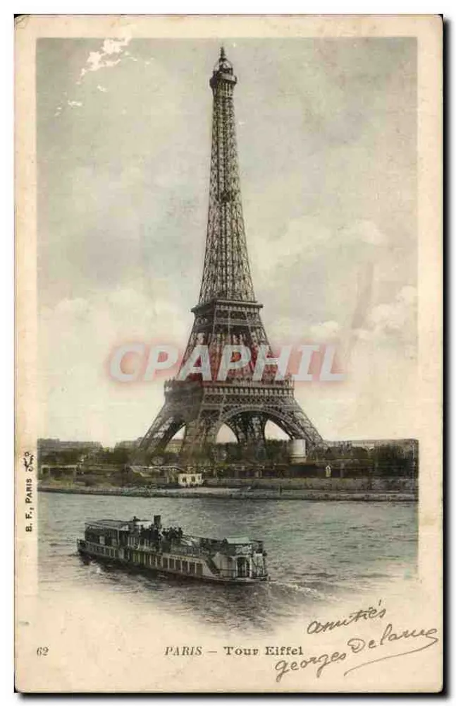 Paris — Torre Eiffel — Georges Delanne - Frente