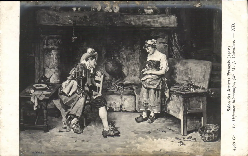 Das Mittagessen — Salon des Artistes Français (1916) — M.-J. Caballero - Vorderseite