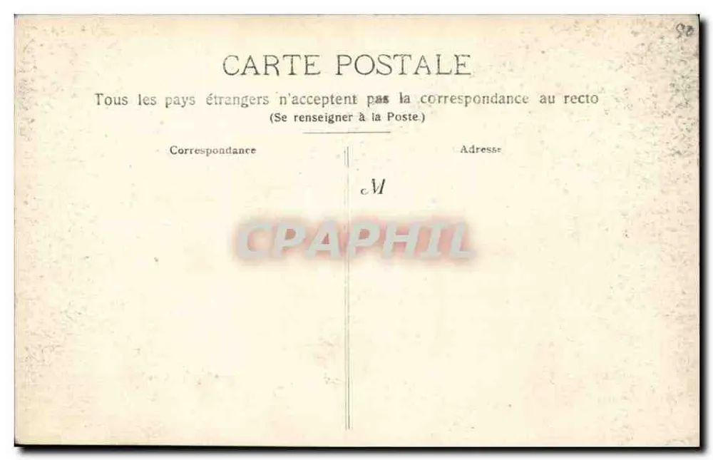 Casa de pedra em Sainte-Émilion — editor não identificado, número de série não visível - Verso