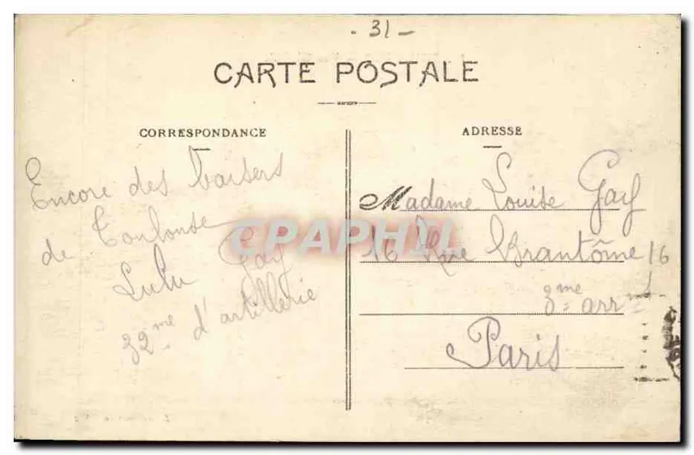 Toulouse — Vista Geral — Edição Jeanne d'Arc - Verso