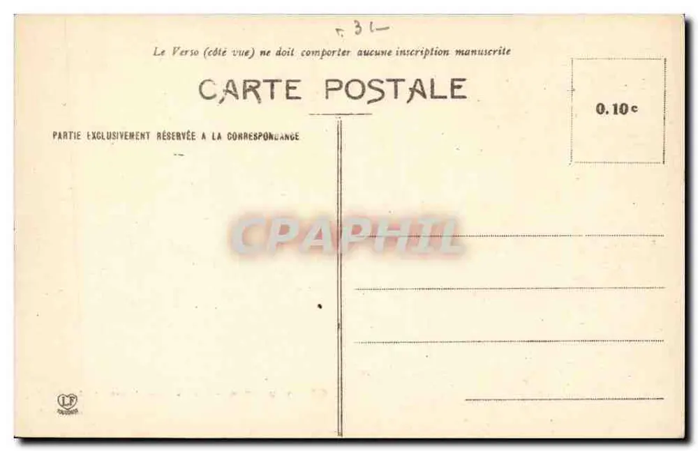 Toulouse - Claustro dos Jacobinos — Fototipia Labouche Frères, Toulouse, 1910 - Verso