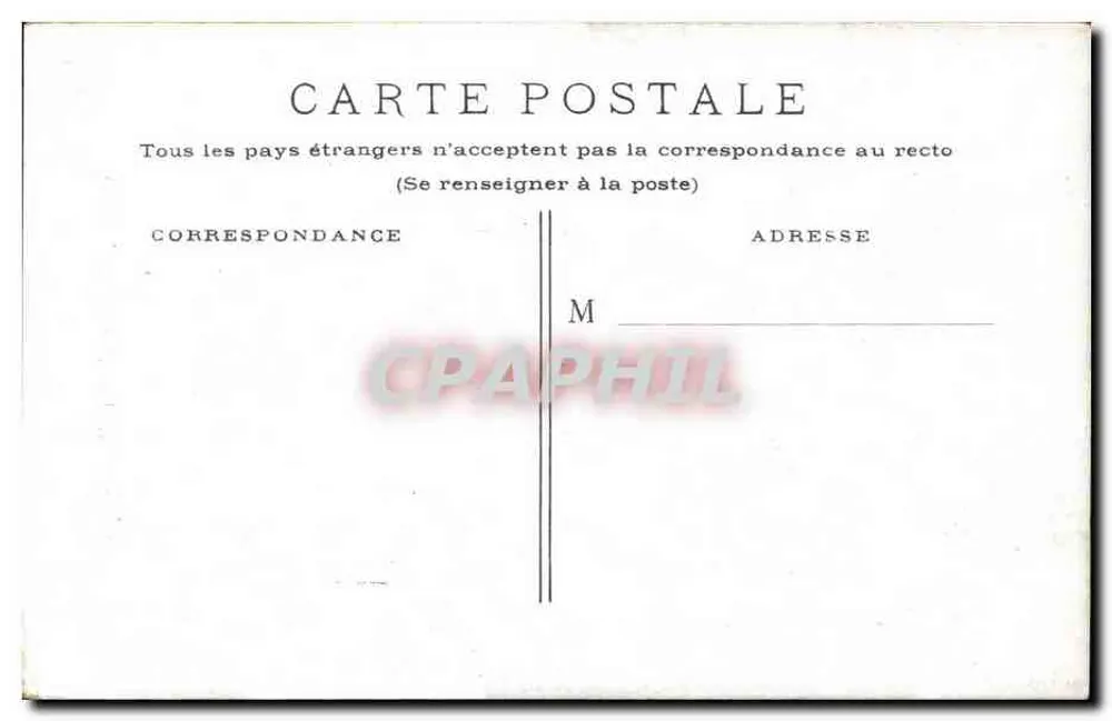 Paris. Estátua da República — editor não identificado, número de série não visível - Verso