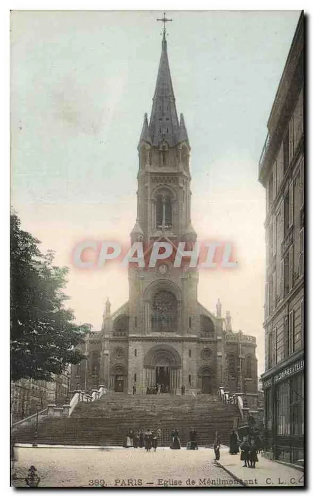 Parijs — Kerk van Ménilmontant — C. L. C. - Voorkant
