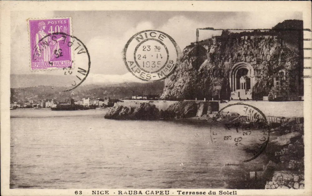 Terrasse do Sol — Nice - Rauba Capeu — J. Gilletta et Cie, editor - Frente