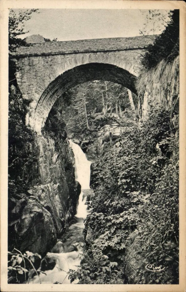 Brücke von Spanien — Die Pyrenäen — Héliogravure Macon - Vorderseite