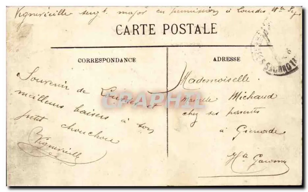 Lourdes — A Virgem Coroada — LL. n°71 - Verso