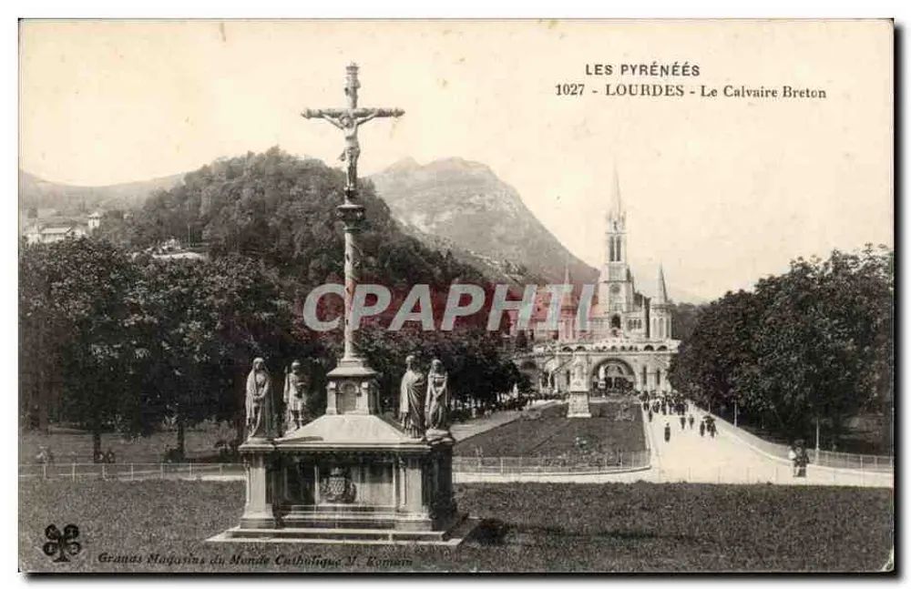 Lourdes - O Calvário Bretão — editor Grands Magasins du Monde Catholique, n° 1027 - Frente
