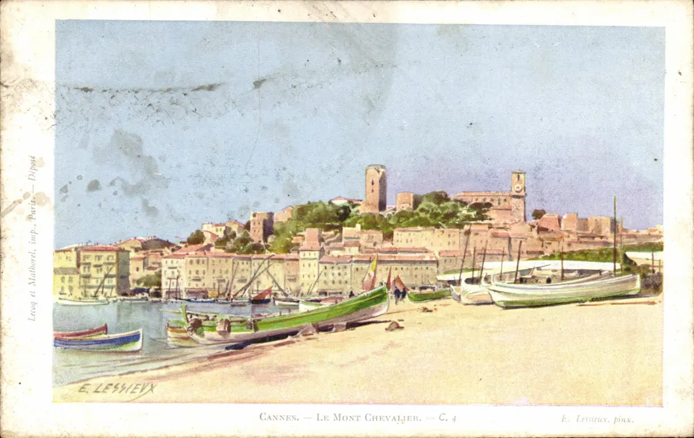Cannes — O Monte Cavaleiro — E. Lesstieux, pincéis, C. 4 - Frente