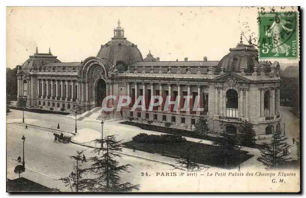 Paris (8e arrt) — O Petit Palais dos Champs Elysées — G.M. - Frente