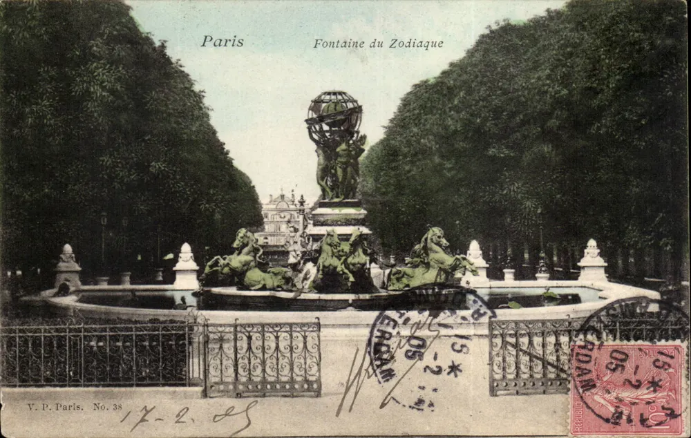 Paris — Fontaine du Zodiaque — V.P. Paris No. 38 - Frente