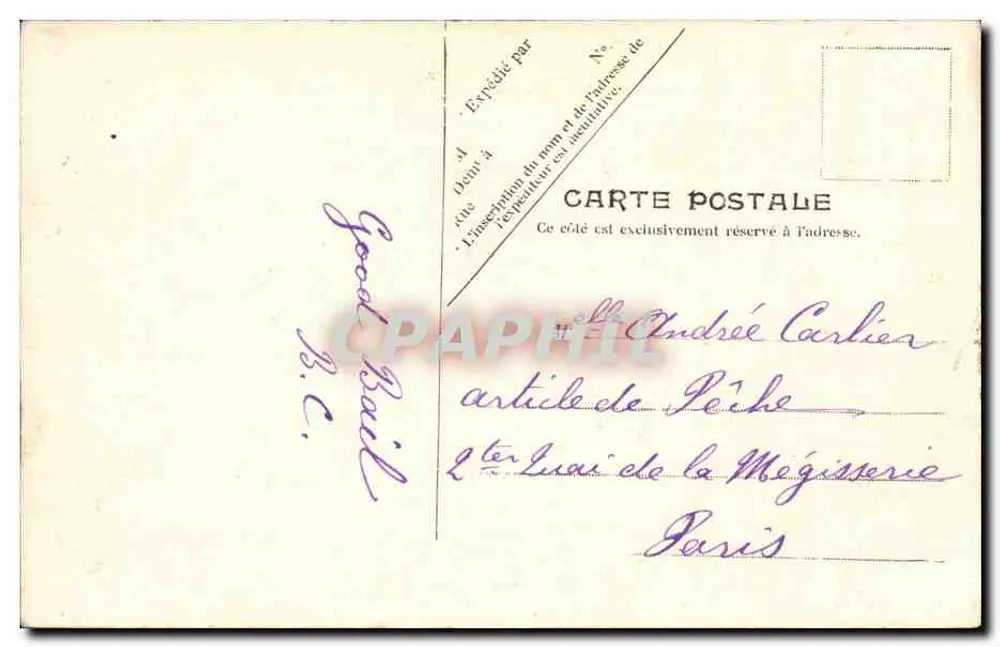 Entrada da Casa de Justiça — Paris — V.P. Paris No. 73 - Verso