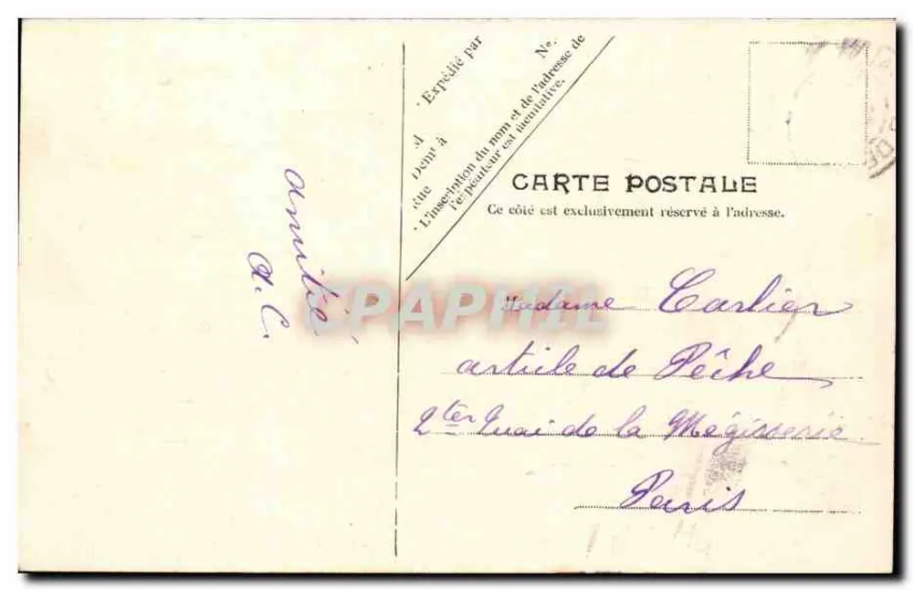 O Leão de Belfort — Paris — editor não visível - Verso