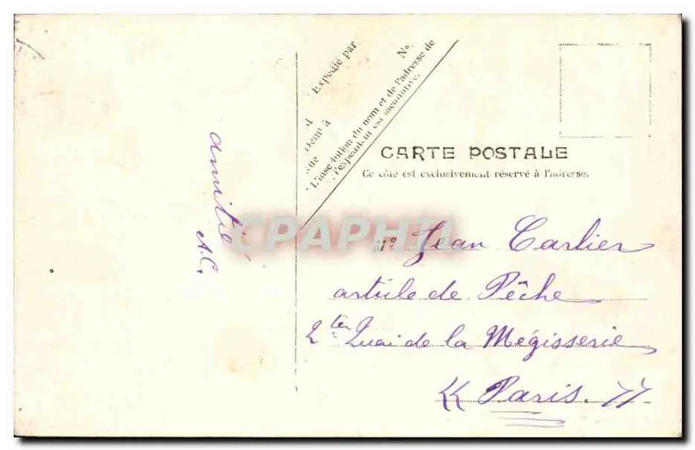 Paris — Das Collège de France — Antike Ansichtskarte Paris, Nr. 79 - Rückseite